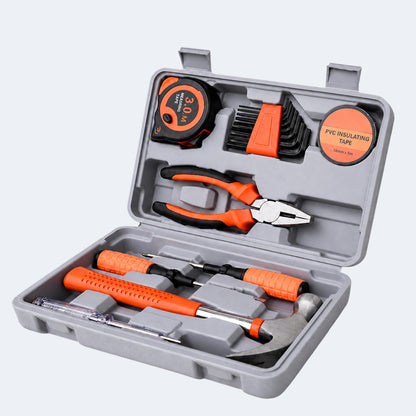 Multi-Purpose Household Tool Set with Tool Box